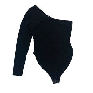 Tiger Mist Bodysuit Small Black One Sleeve‎ Sexy Clubwear Y2K Party